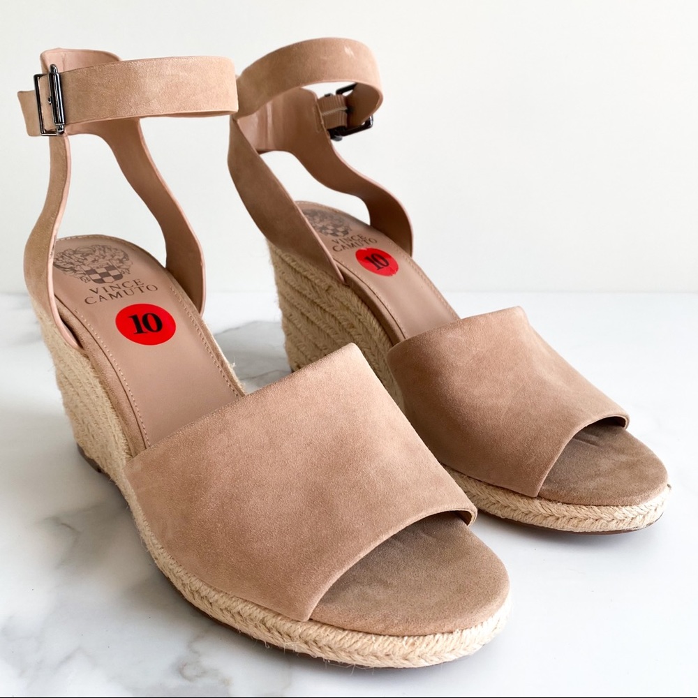 Vince Camuto Leonita Suede Espadrille Wedge Sandal